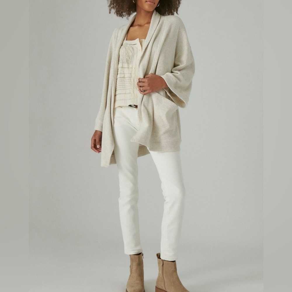 Waffle Textured Kimono size OS - Picture 3 of 10